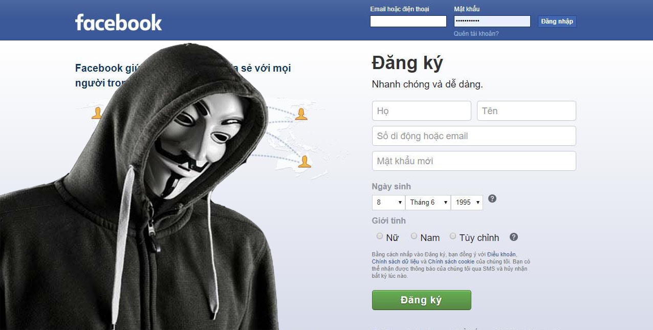 Dùng Nick Facebook thật